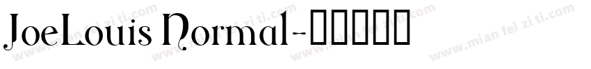 JoeLouis Normal字体转换